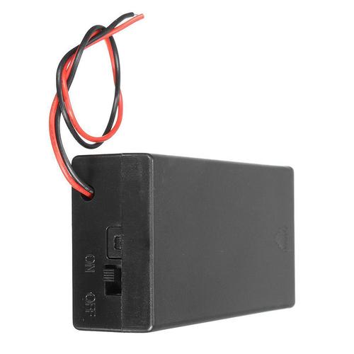 18650 x 2 battery holder with cover and On/Off Switch