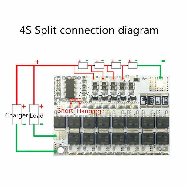 3S/4S/5S 12V/16.8V/21V 100A BMS for Lithium Battery with Balance Charging