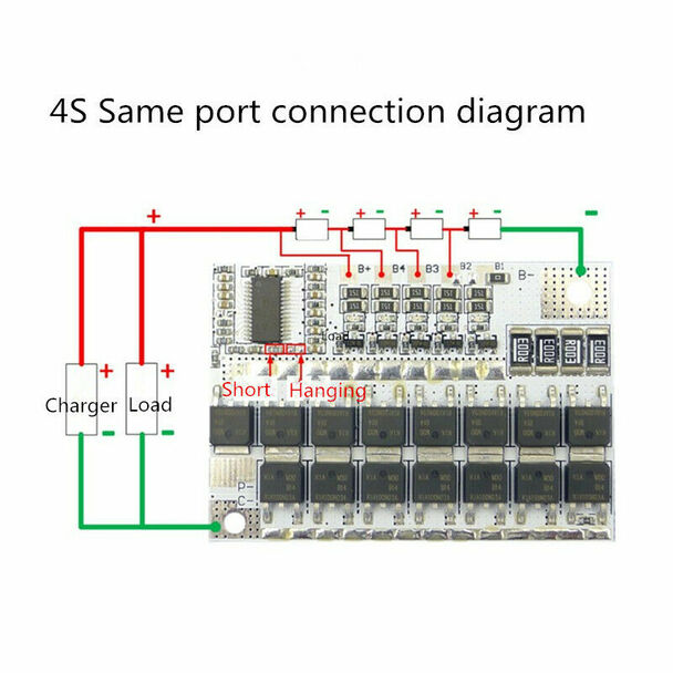 3S/4S/5S 12V/16.8V/21V 100A BMS for Lithium Battery with Balance Charging