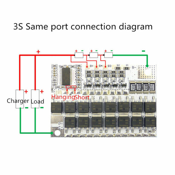 3S/4S/5S 12V/16.8V/21V 100A BMS for Lithium Battery with Balance Charging