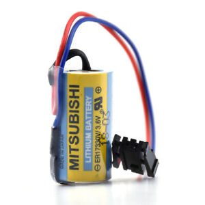 Mitsubishi: ER17330 A6BAT Size-2/3AA 3.6V PLC Cell Non-Rechargeable Lithium Battery with Plug