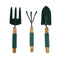 3Pcs Garden Tool Set With Wooden Handle and Foam Grip - Large