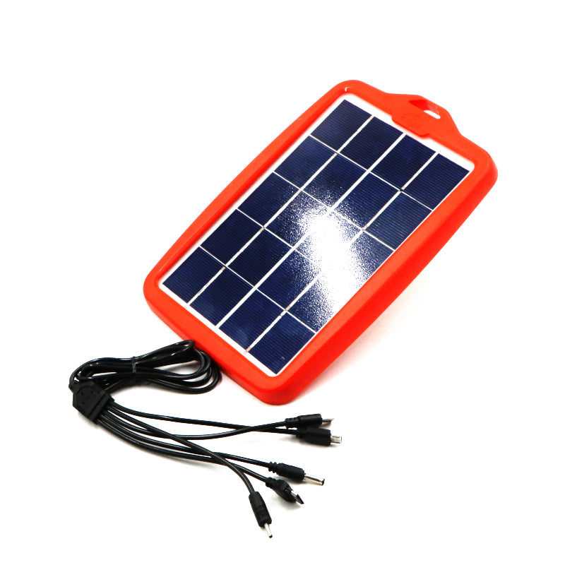 d.Light 5V-2.5W Solar Panel With Multiple Charging Connectors