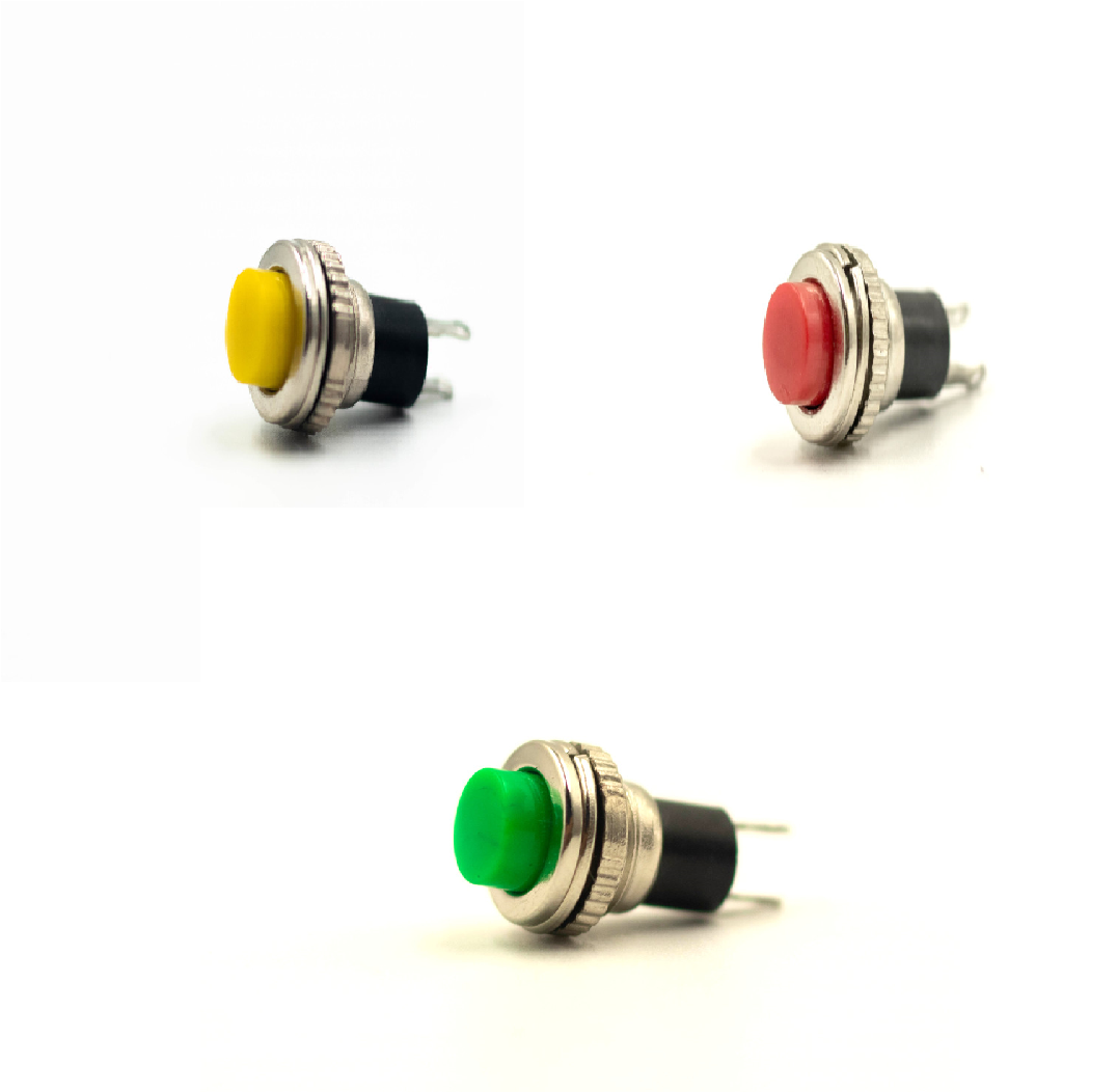 [Type 3] Momentary Switch Only Push Type (Half Metal Body) 25mmx12mm