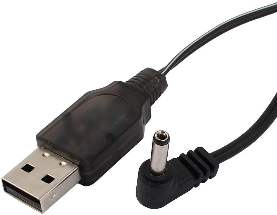 USB Charging Cable (Built-in Chip) with 3.5mm DC Elbow for Ni-CD/Ni-MH Battery RC Cars/ DIY