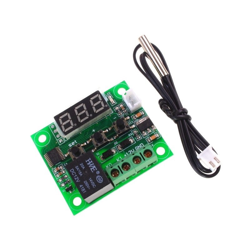 XH-W1209 Digital Temperature Controller Thermostat Module with Display and Waterproof Temperature Sensor