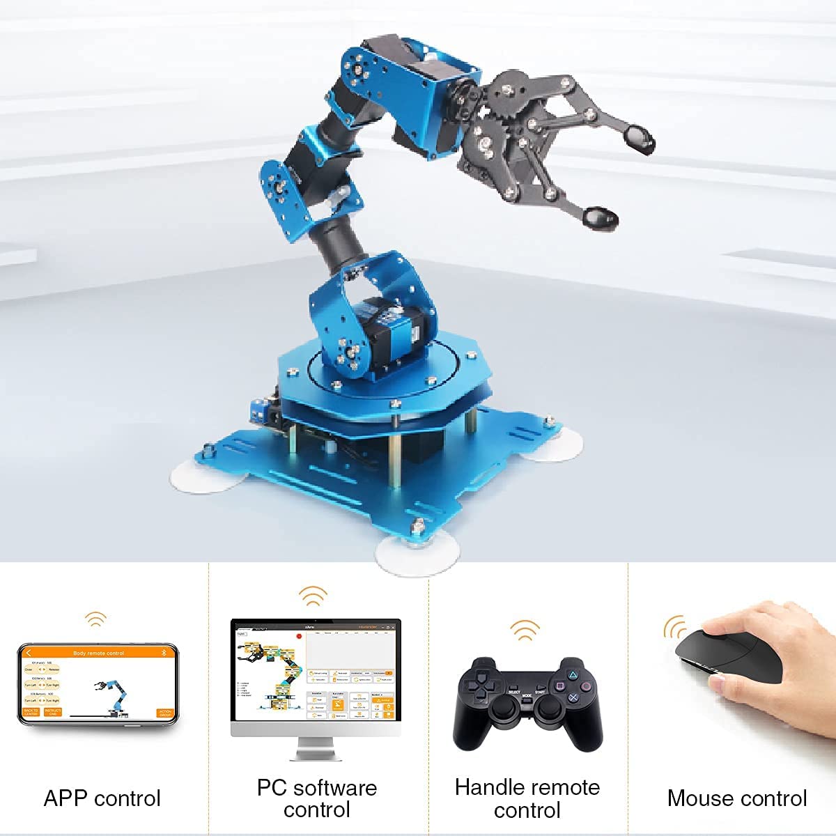 xArm 1S Programmable Intelligent Robotic Arm Complete Kit with Powerful and Robust Bus Servos