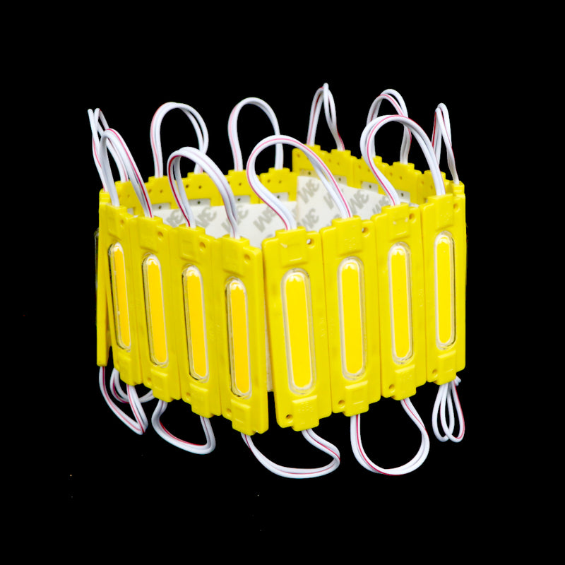[Multiple Colors] DC 12V 2W Small Tube COB High Brightness Waterproof Injection Module With Diffused/Clear Lens For Advertisement Light Box / Led Sign Boards / Decoration